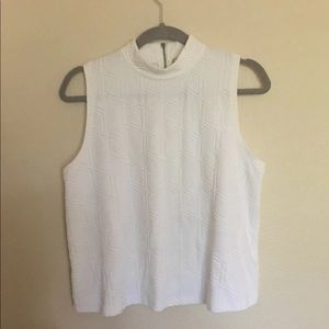 white anthropologie tank top